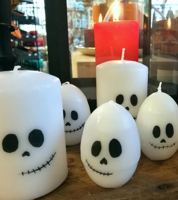 Halloween kynttilät Puttipajalta