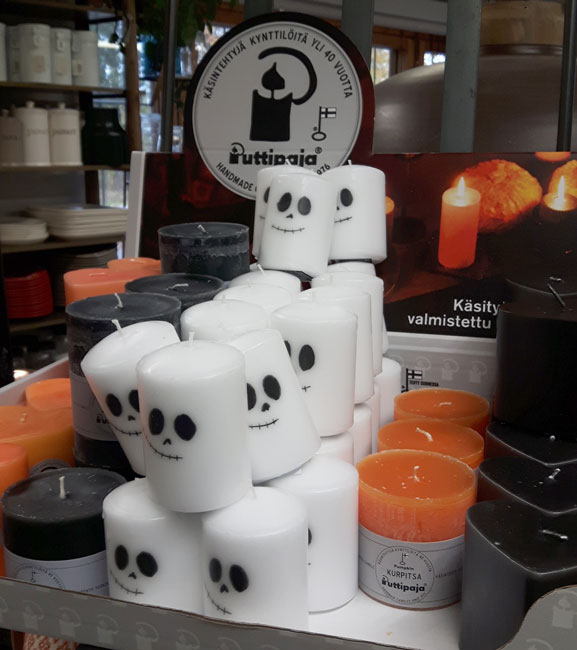 Puttipajan Halloween haamukynttilät