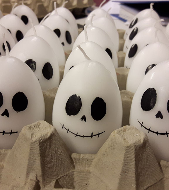 Halloween haamukynttilät