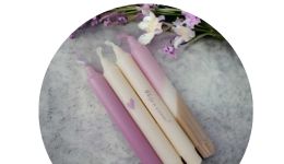 Kruunukynttilät teksillä