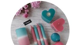 Dip dye -raitakynttilät