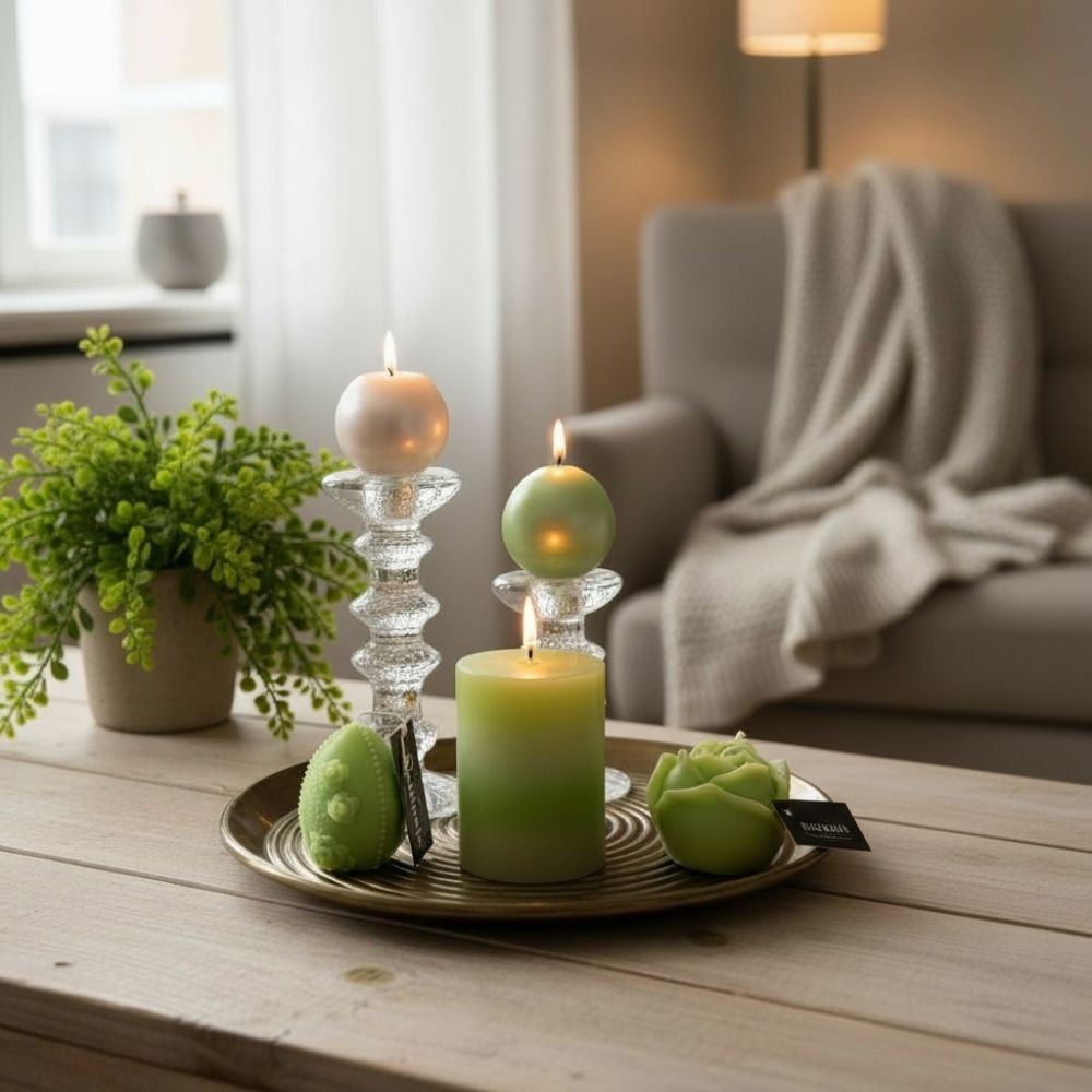 Kevään upeat kynttilät - sisustuskynttilä