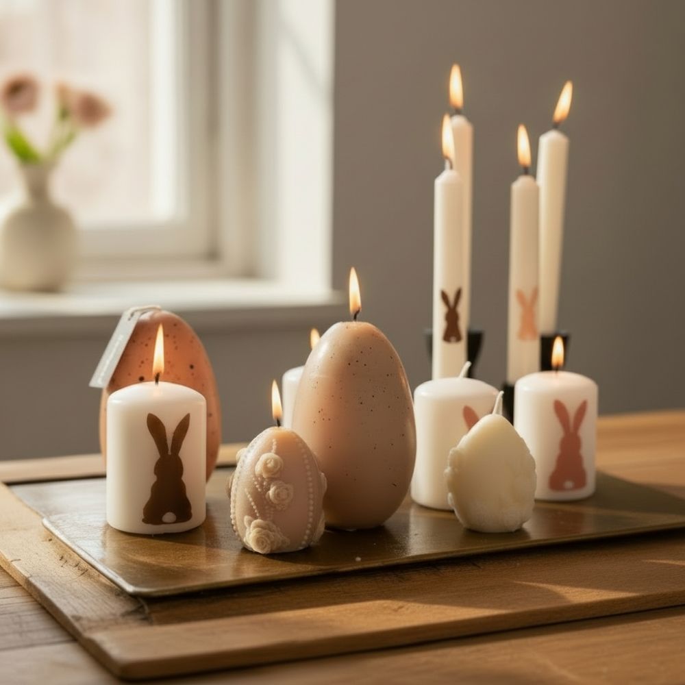 Pupukuvioiset kynttilät