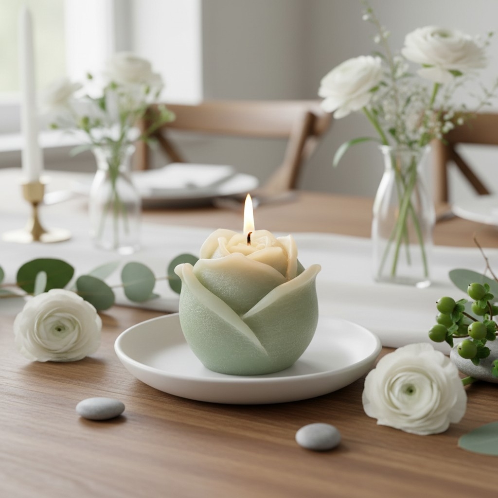 ruusukynttilä persoonallinen kynttilä lahjaksi mitä antaa rahalahjan lisäksi