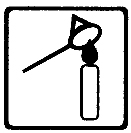 Tukahduta liekki. Älä puhalla liekkiä sammuksiin.