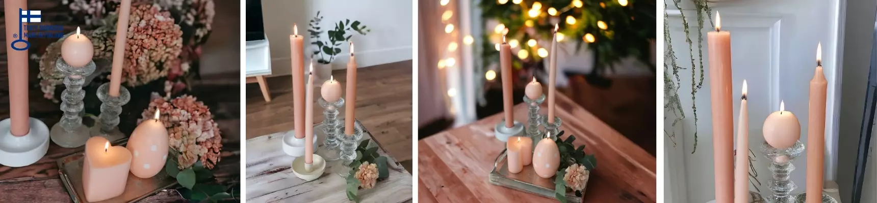 Käsintehdyt kotimaiset kynttilät 309