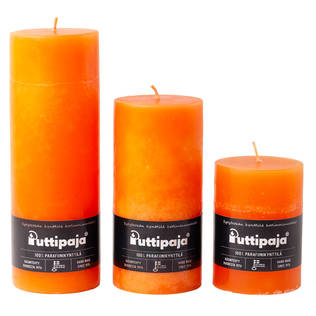 Läpivärjätty pöytäkynttilä, oranssi - Yksiväriset pöytäkynttilät - 1570410 - 1