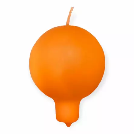 Jalallinen pallokynttilä, oranssi, 2 kpl/pkt - Pallokynttilät - 1402010 - 2