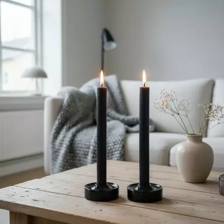 Läpivärjätty kruunuputti 34 cm, musta - Läpivärjätyt kruunuputit - 1500830 - 1