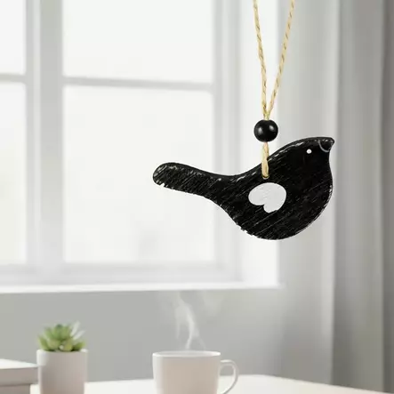 Pikkulintu 7cm, musta - Pakettikoristeet - 542173-30 - 1