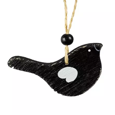 Pikkulintu 7cm, musta - Pakettikoristeet - 542173-30 - 3