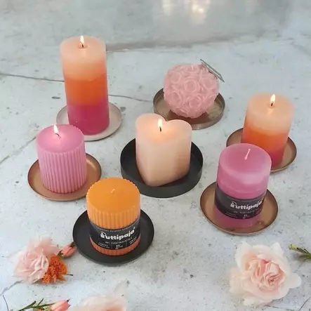 Vekkikynttilä, oranssi - Vekkikynttilät - 14603V-10 - 2