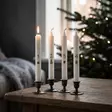 Adventtikruunukynttilät, mustat numerot ja koristeet 4 kpl/pkt - Adventtikynttilät - 29013-ad-30 - 1