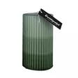Dip dye raidallinen vekkikynttilä Salvia – sammal – musta - Dip dye -raitakynttilät - 14704v-331730 - 5