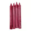 OLIVA-kruunukynttilä 20 kpl/pkt, viini - Läpivärjätyt kruunut - 2111312-20 - 4