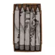 Tervakruunukynttilä 2,2,x20 cm, 10 kpl/pkt, harmaa - Tervakruunut - 1201328-10 - 3
