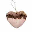 Vaaleanpunainen kanvas-sydän - Nauhat, köynnökset ja härpäkkeet - 313750 - 3