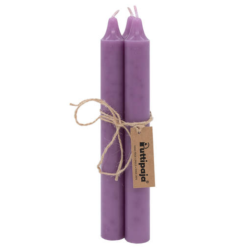 Läpivärjätty kruunukynttilä 20 kpl/pkt, luumu - Läpivärjätyt kruunut - 1501324-20 - 1