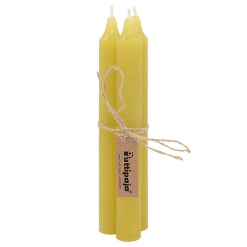 Läpivärjätty kruunukynttilä 20 kpl/pkt, oliivi - Läpivärjätyt kruunut - 1501332-20 - 1