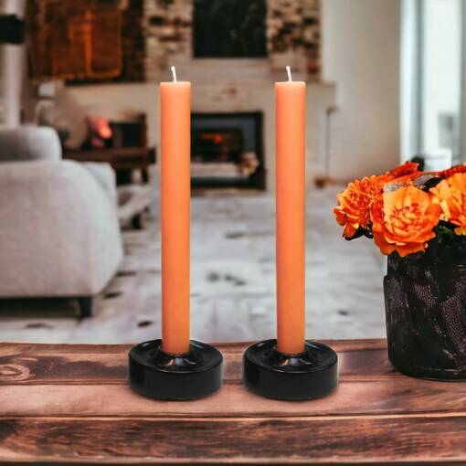 Läpivärjätty kruunuputti 34 cm, oranssi - Läpivärjätyt kruunuputit - 1500810 - 1