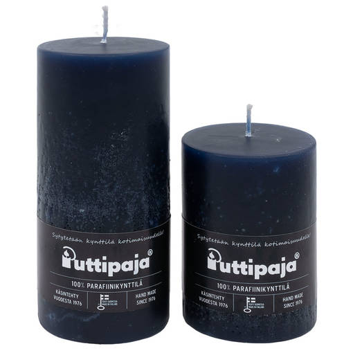 Läpivärjätty pöytäkynttilä, yönsininen. - Yksiväriset pöytäkynttilät - 1570420 - 1