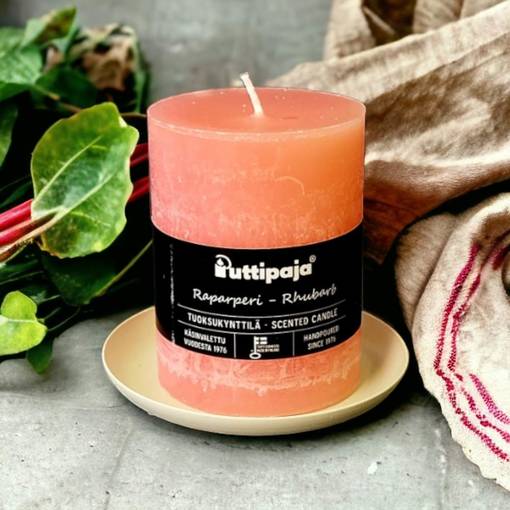 Läpivärjätty tuoksukynttilä 10cm, Raparperi - Tuoksukynttilät - 2000460 - 1