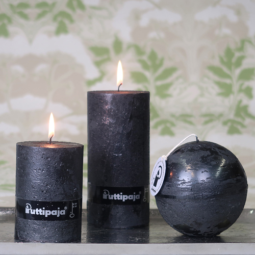 Metallihohtokynttilä musta - Metallihohtokynttilät - 1990430 - 1