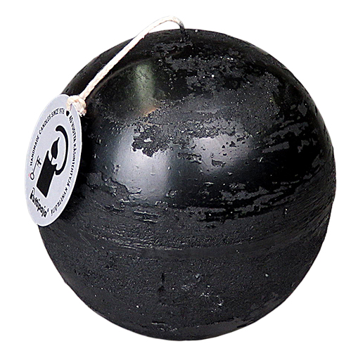 Metallihohtopallo 10 cm, musta - Metallihohtokynttilät - 1950430 - 1