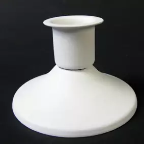 Kynttilänjalka, metallinen, valkoinen - Kynttilänjalat kruunukynttilöille - 406360 - 1