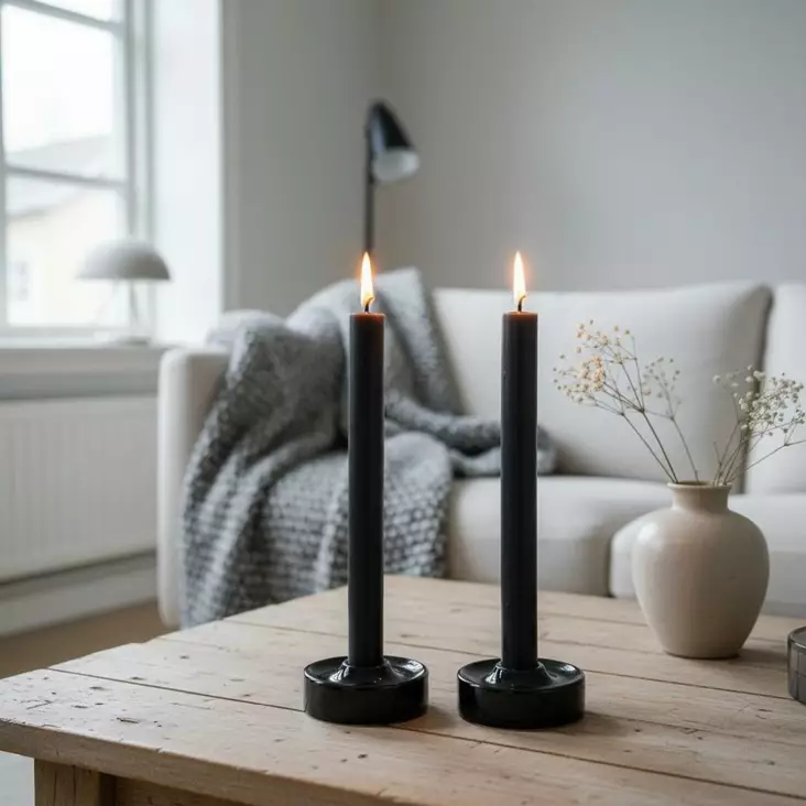 Läpivärjätty kruunuputti 34 cm, musta - Läpivärjätyt kruunuputit - 1500830 - 1