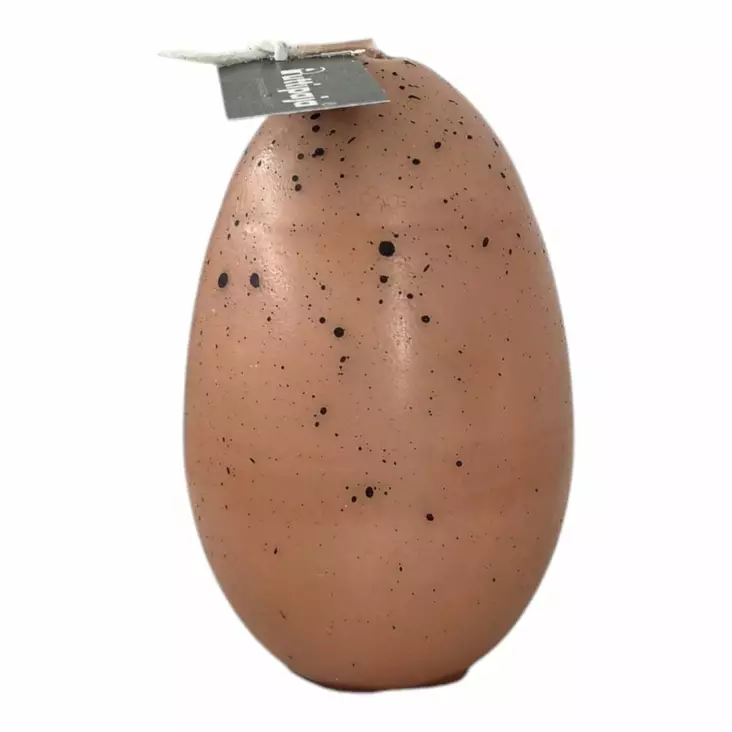 Munakynttilä kaakao mustalla roiskeella - Pääsiäiskynttilät - 14017MR-26-30 - 1