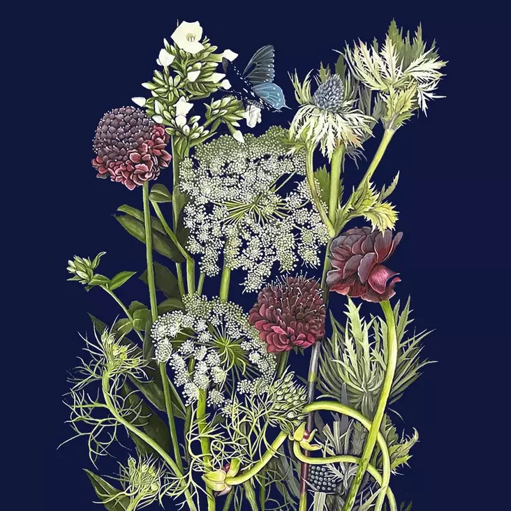 Servietti Spring Bouquet Napkin 33x33 - Servietit - 9140-133002250 - 1