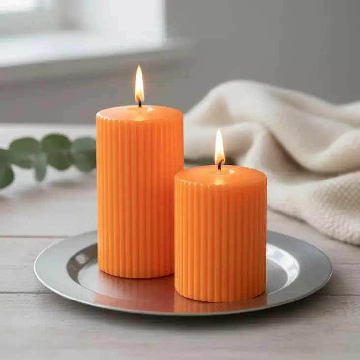 Vekkikynttilä, oranssi - Vekkikynttilät - 14603V-10 - 1