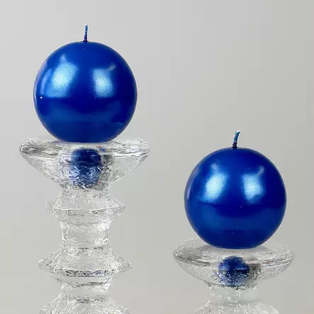 Jalallinen pallokynttilä, metallihohto lipunsininen 2kpl/pkt - Metallihohtokynttilät - 1902021 - 1