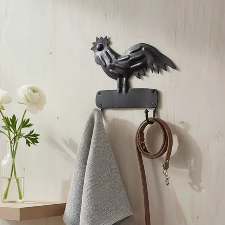 Rautainen kukkonaulakko,21 cm - Naulakot - 381501 - 1