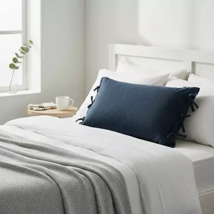 Tyynynpäällinen, tummansininen - Sisustustekstiilit ja tyynynpäälliset - 440014-21 - 1