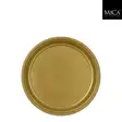Milos metallinen tarjotin kulta 36 cm - Kynttilälautaset - 40-1165841 - 1