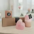 Lahjapaketti: Sydän+ dip dye vekki, koti - Kynttiläpaketit - 85-7801 - 1