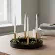 Dip dye Adventti -antiikkikynttiläpakkaus, kulta 4kpl/pkt - Adventtikynttilät - 19010-ad-41 - 4