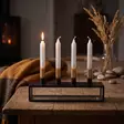 Dip dye Adventti -kruunukynttiläpakkaus, kulta 4kpl/pkt - Adventtikynttilät - 19013-ad-41 - 1