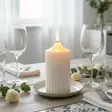 Oliva vekkikynttilä, valkoinen - Oliva-oliivikynttilät - 21120401 - 4