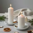 Oliva vekkikynttilä, valkoinen - Oliva-oliivikynttilät - 21120401 - 1
