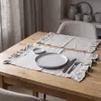 Romantiikka-tabletti 33x40 cm, pellavaisen harmahtava - Keittiötekstiilit - 442327-31 - 4