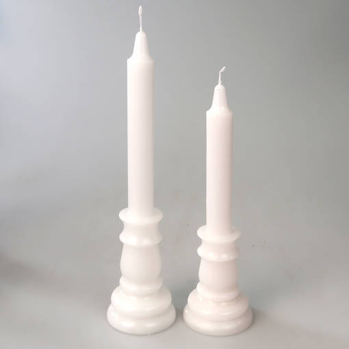 Jalallinen kruunukynttilä, valkea - Läpivärjätyt kruunut - 15013101 - 1