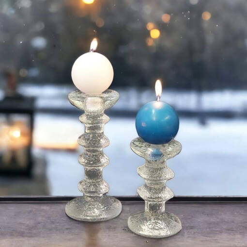 Jalallinen pallokynttilä, Suomi-värit - Pallokynttilät - 1402001-21 - 1