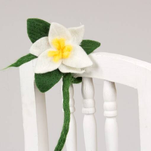 Joulutähti- huopanauha valkoinen - Joulukoristeet - 880006-01 - 1