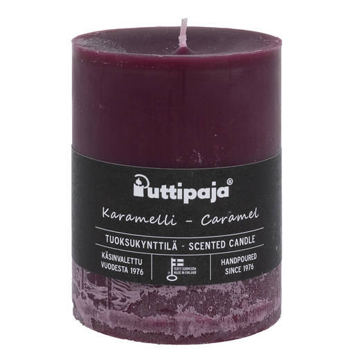 Läpivärjätty tuoksukynttilä 10cm, Karamelli - Tuoksukynttilät - 20004921 - 1