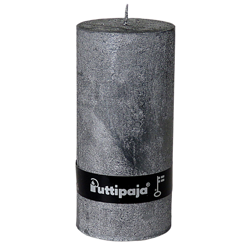 Metallihohtokynttilä 7x15 cm, grafiitinharmaa - Metallihohtokynttilät - 1990531 - 1
