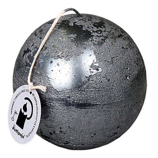 Metallihohtopallo 10 cm, grafiitinharmaa - Metallihohtokynttilät - 1950431 - 1