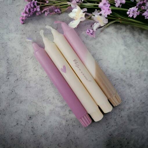 Mietelausekruunukynttilät "PALJON ONNEA!" 4 kpl/ltk - Mietelausekruunukynttilät - 29013-23-1 - 1